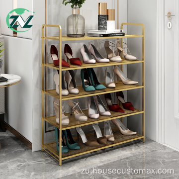 I-Stainless Steel Frame Isihlangu Isitoreji Ishelufu I-Shoe Rack